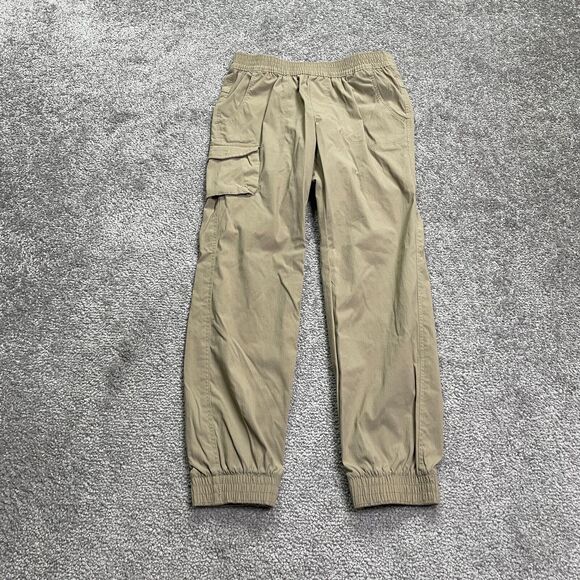 Columbia Cargo Jogger Pants Girls Small Brown Elastic Waist Casual Outdoor 22x22 - Picture 1 of 11